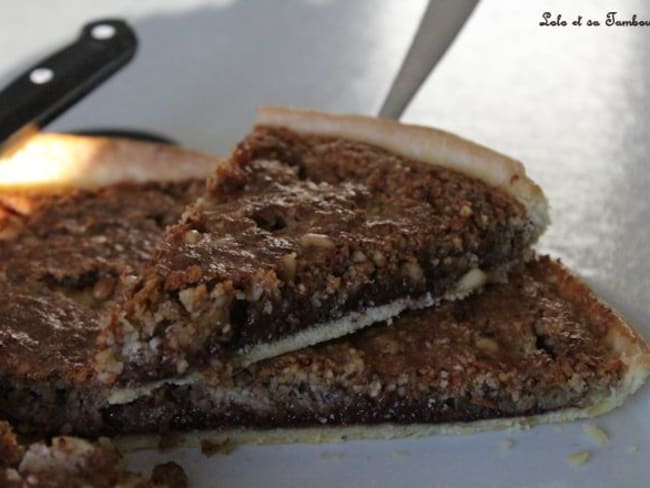 Tarte aux amandes & chocolat