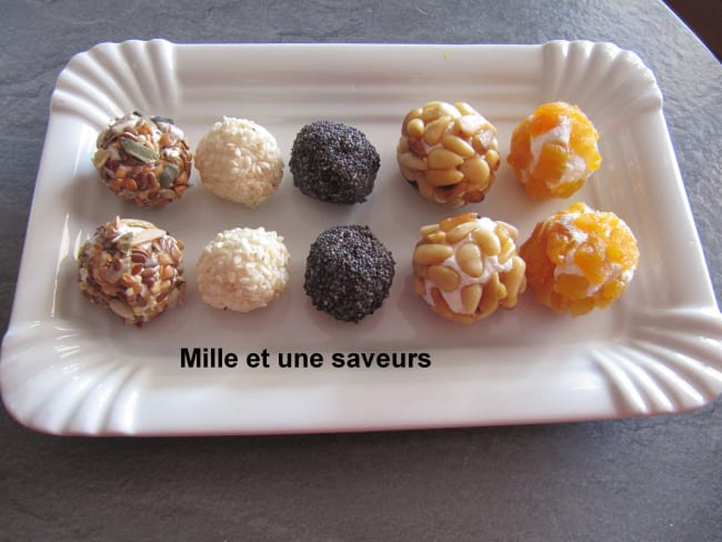 Petites boules de fromage de chèvre