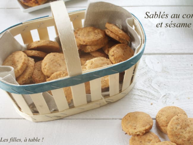 Sablés au comté et au sésame