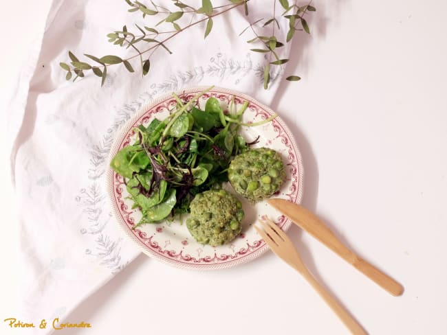 Muffins aux petits pois