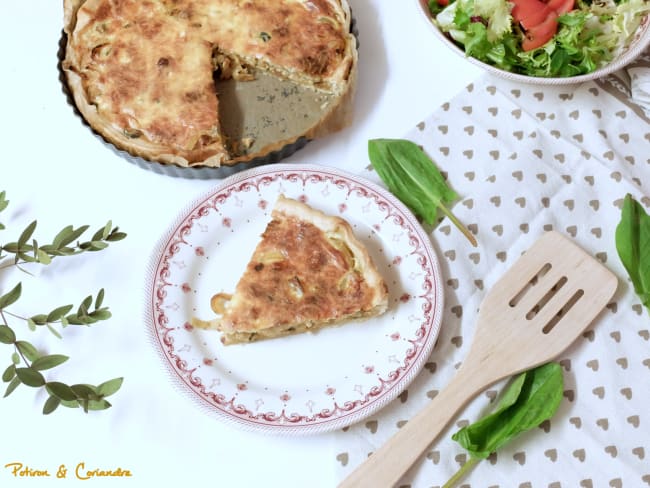 Quiche acidulée aux oignons et à l’oseille