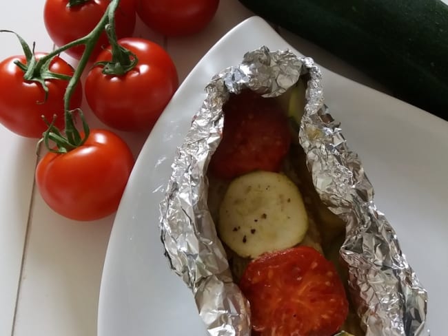 Papillotes de maquereaux à la plancha