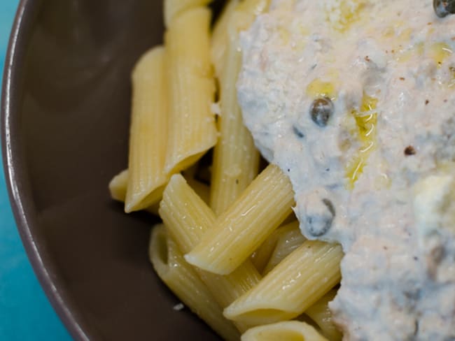 Penne au thon et aux câpres