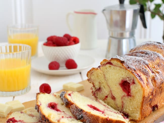 Brioche framboise chocolat blanc