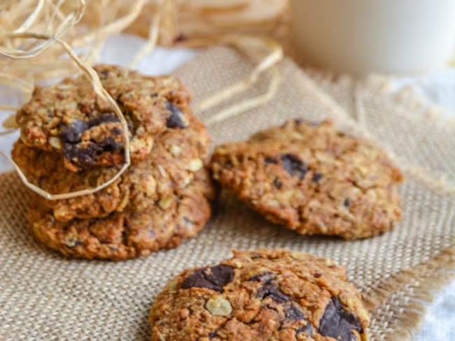 Cookies au beurre de cacahuètes et chocolat noir