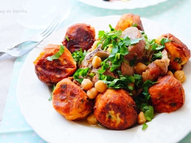 Tajine d'agneau et pomme de terre