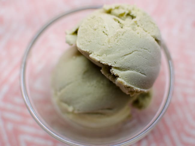 Glace au thé matcha