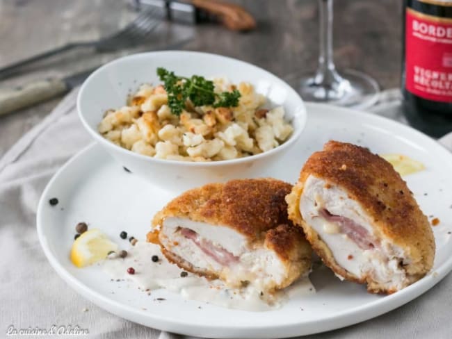 Cordon bleu au fromage munster