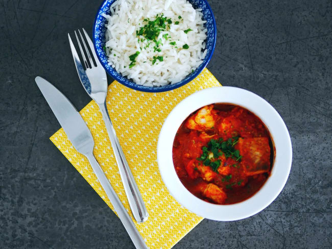 Rougail poisson à la roussette