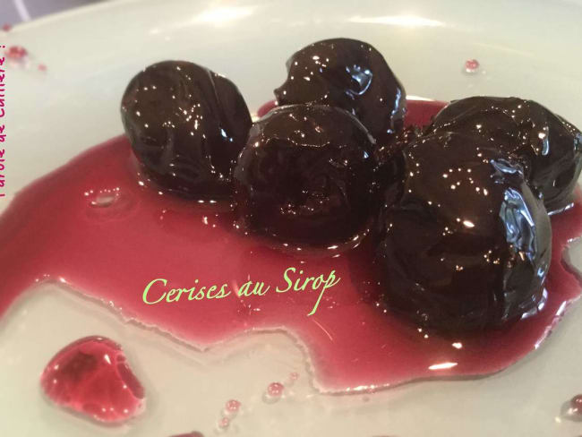 Cerises au sirop