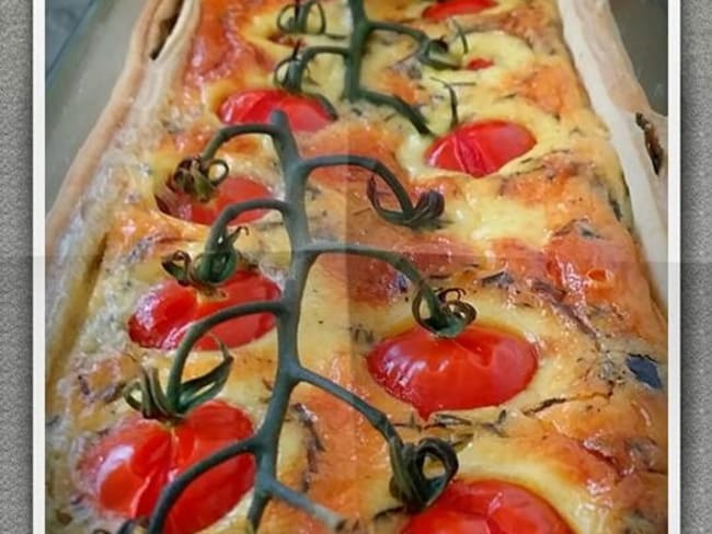 Cake tomates et mozzarella