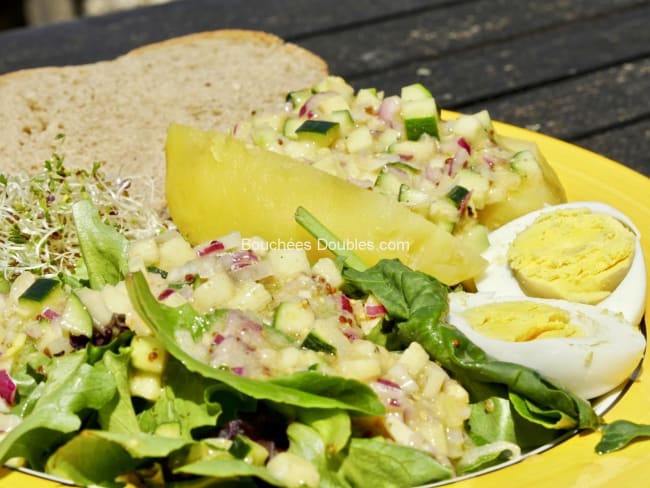 Repas alcalin : idée d'assiette composée complète