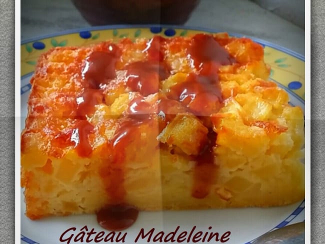 Gâteau madeleine aux pommes