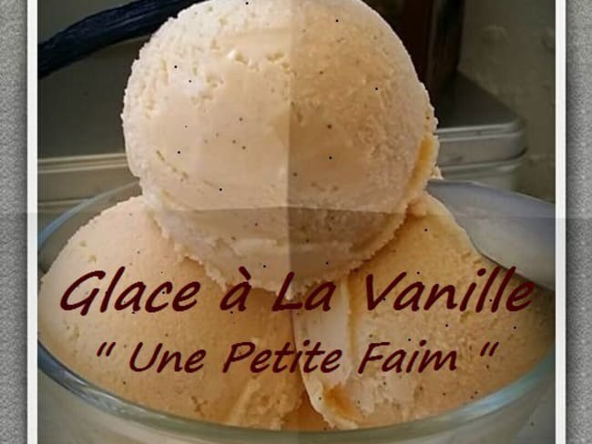 Glace à la vanille