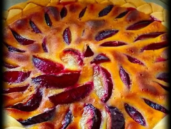 Tarte aux prunes à l'alsacienne