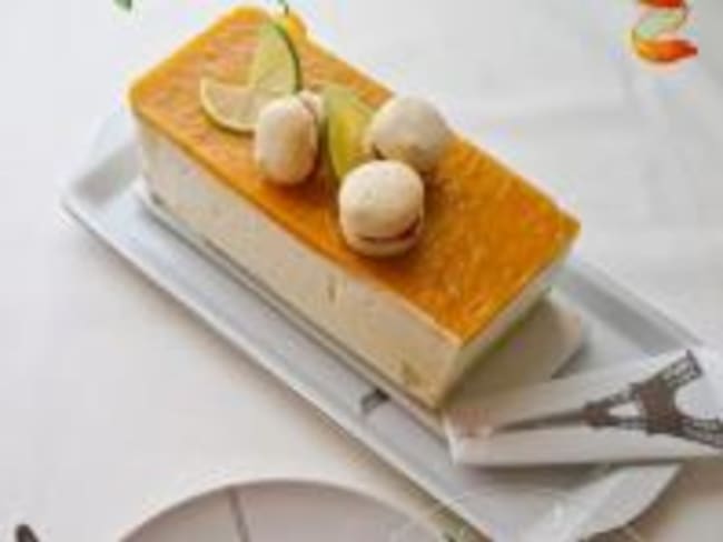 Bavarois Citron Vert, Noix de Coco et Fruits Exotiques