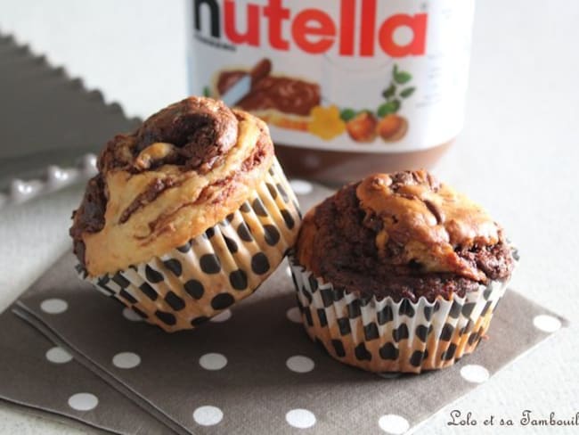 Muffins tourbillons au Nutella®