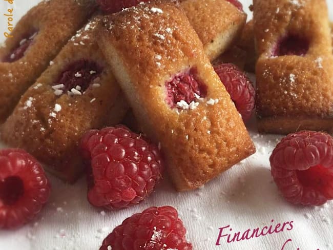 Financiers aux framboises