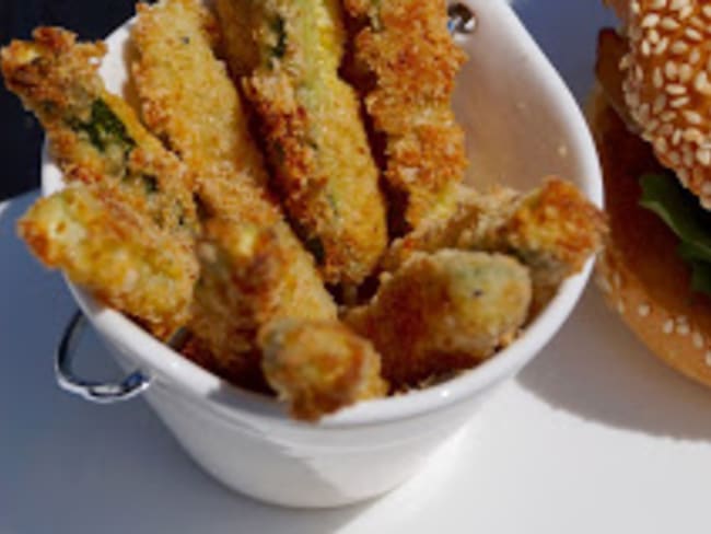 Frites de courgettes au parmesan