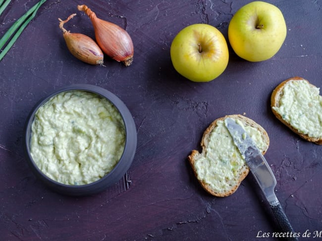 Tartinade avocat, pomme et citron