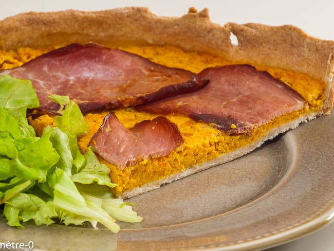 Tarte carottes et bacon