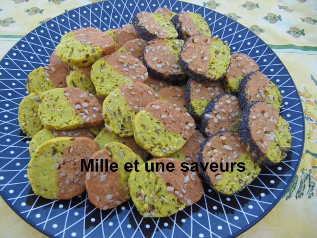 Sablé paprika, curry et ses graines 