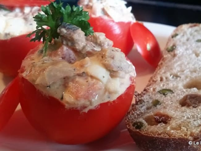 Tomates farcies aux sardines