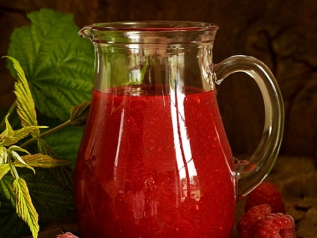 Coulis de framboises aux épices frais et parfumé