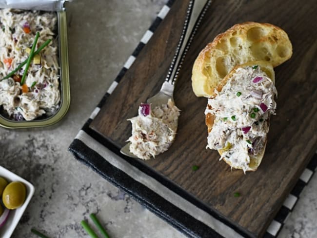 Rillettes de maquereaux à la ciboulette recette facile et rapide