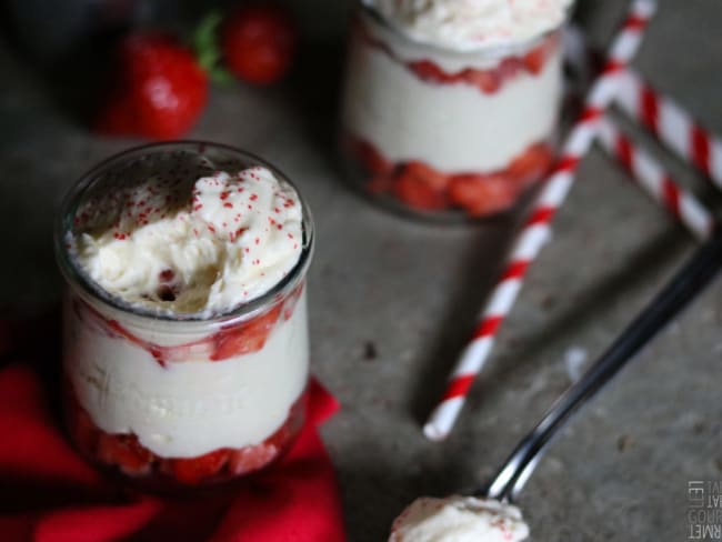 Le tiramisu aux fraises