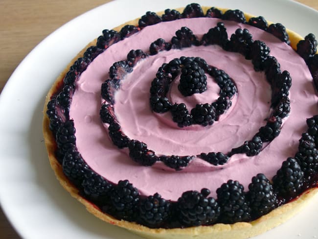 Tarte mûres hibiscus