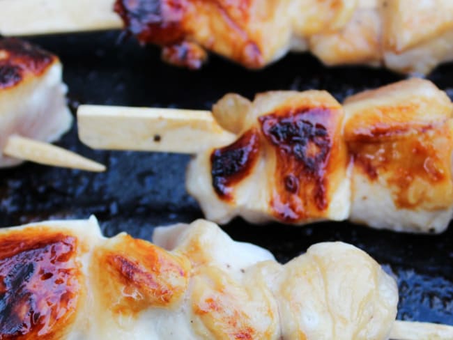 Brochettes de Poulet Citron et Miel