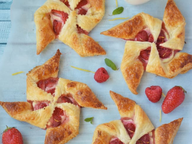 Tartelettes express feuilletées aux fruits rouges