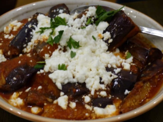 Aubergine, feta et tomate à la grec