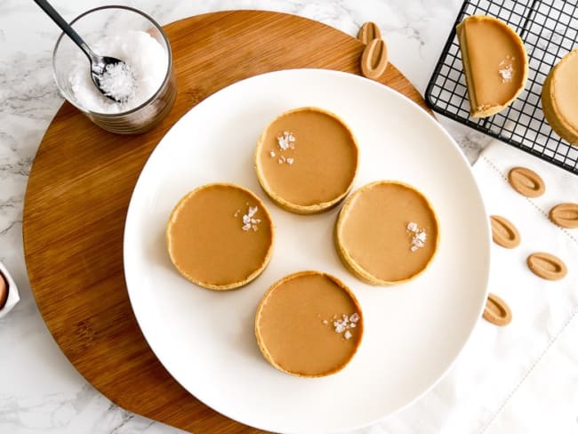 Tartelettes cheesecakes au chocolat Dulcey