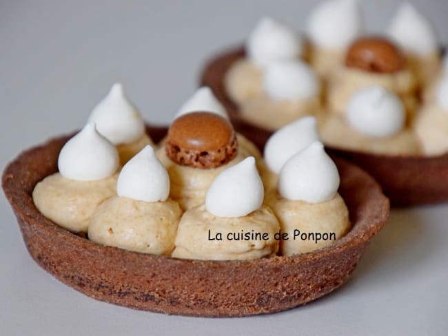 Tartelette à la crème de marron et chantilly au spéculoos - Recette par
