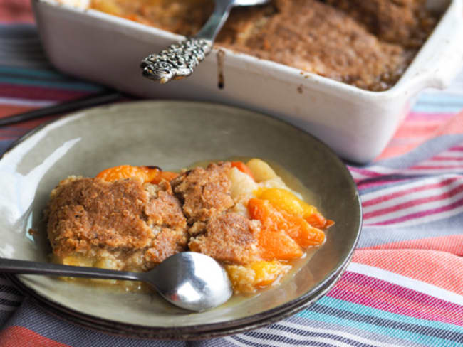 Crumble aux fruits d'été (pêches, brugnons, abricots...)