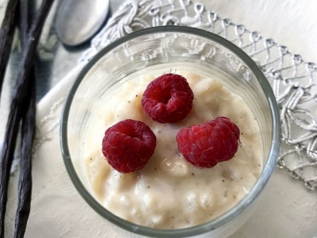 Riz au lait à la vanille de Madagascar