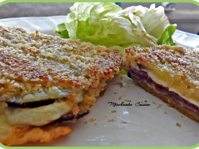 Côtelettes d'aubergines panées