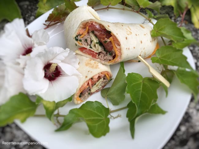 Recette facile et rapide de wrap au thon