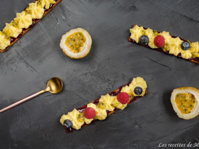 Tartelettes fruits rouges et passion