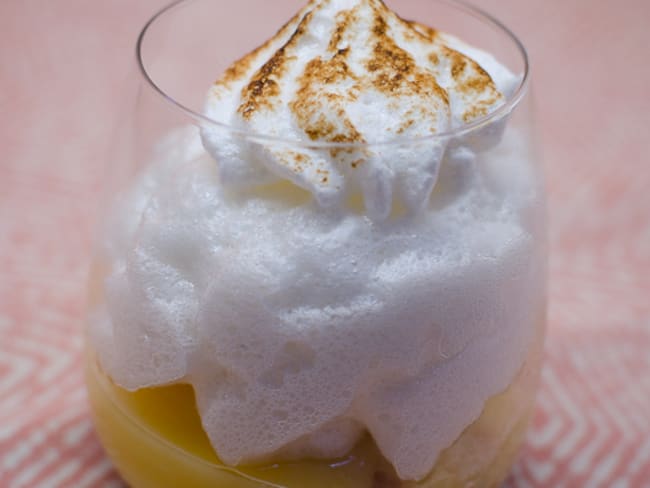 Verrine de tarte au citron meringuée