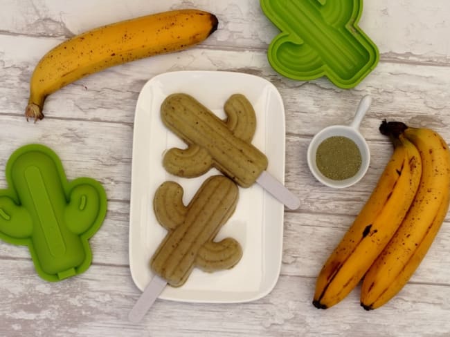 Nice cream à la banane et thé matcha