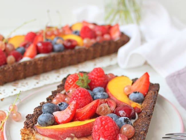 Tarte aux derniers fruits d'été