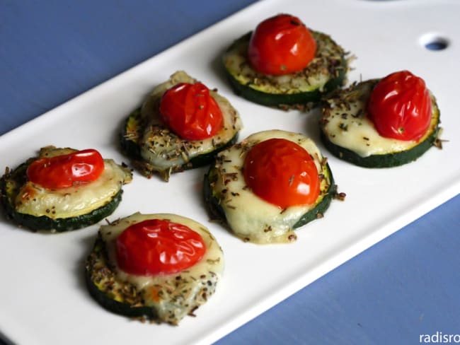 Mini pizza courgette pour l’apéritif