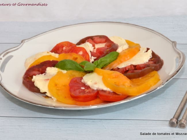 Salade de tomates et mozzarella