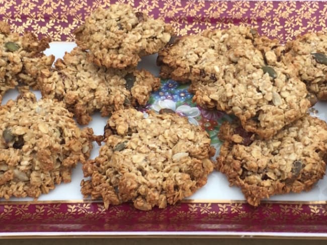 Cookies avoine, graines de tournesol et potiron