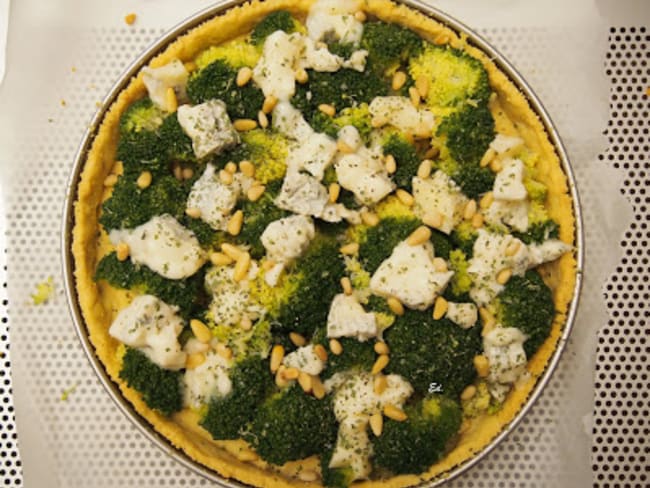 Tarte brocoli et gorgonzola