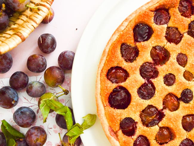 Tarte amandine aux Quetsches