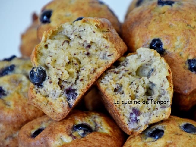 Muffin aux bananes et cassis